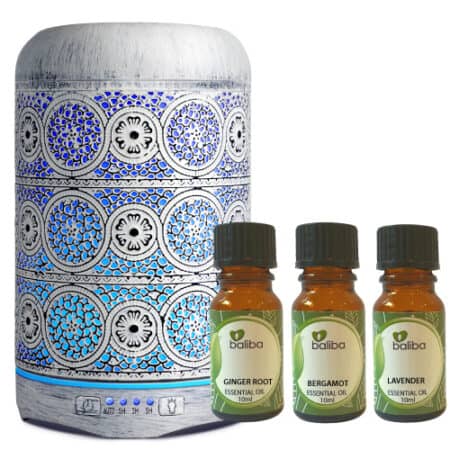 diffuser and essential oils set with three essential oils - Aztec Design Diffuser