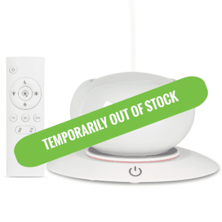White Ceramic Essential Oil Diffuser With Remote