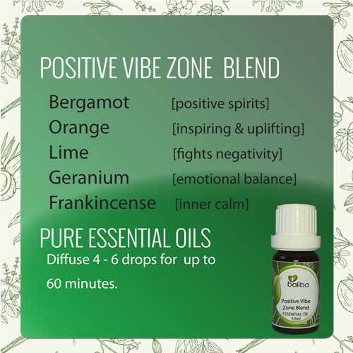 Positive Vibe Zone Essential Oil Blend Baliba Essential Oils
