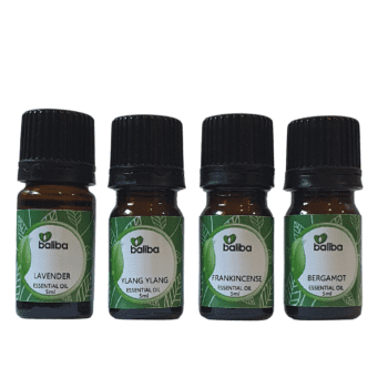 Set of 4 x 5ml essential oils